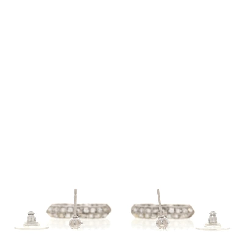 Crystal Baguette CC Drop сережки срібло