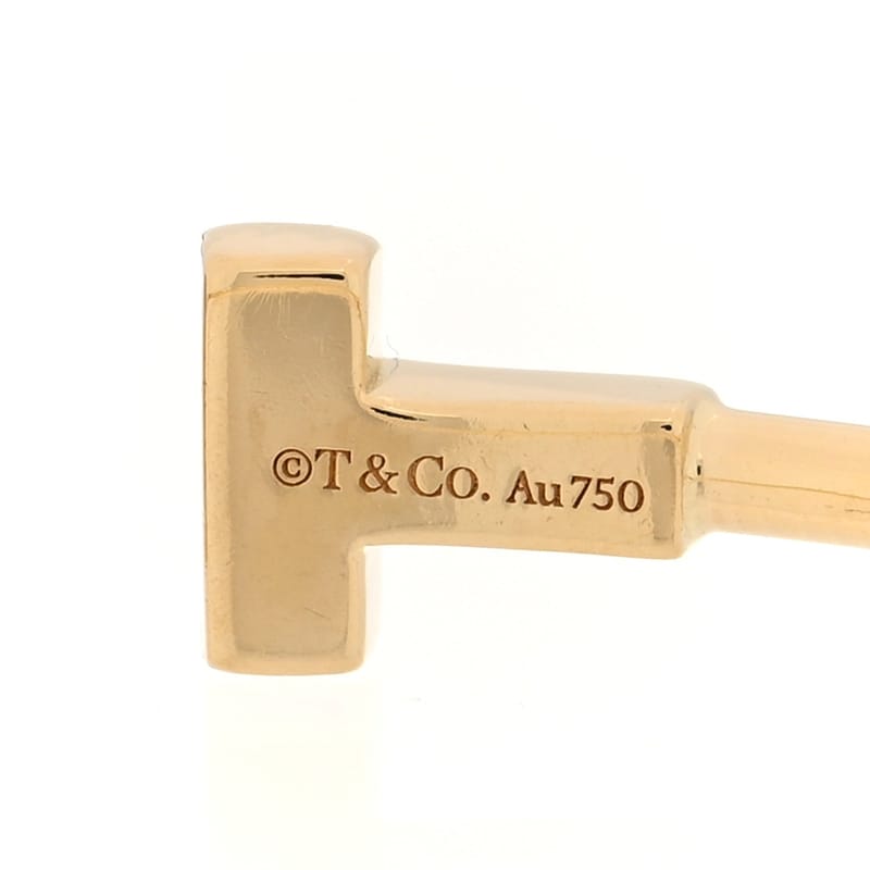 18K жовте золото Narrow T Wire браслет
