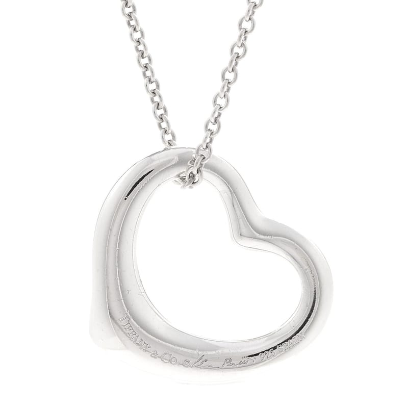 срібло 925 22mm Elsa Peretti Open Heart підвіска кольє