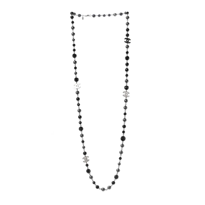 Ruthenium Beaded CC Long кольє чорний