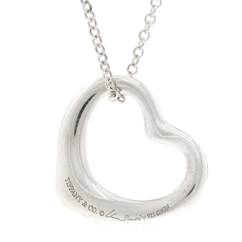 срібло 925 22mm Elsa Peretti Open Heart підвіска кольє