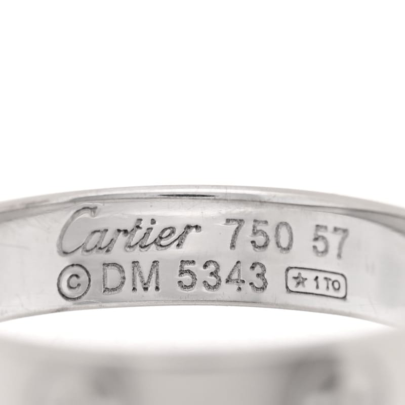 18K біле золото 3.5mm LOVE Wedding обручка каблучка 54 7