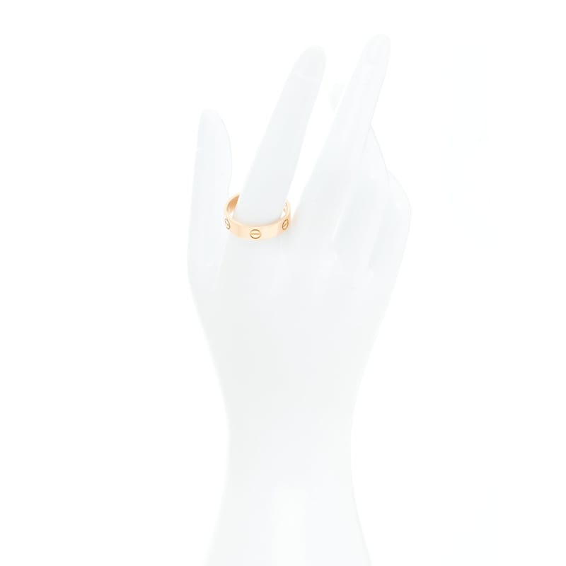 18K рожеве золото 5.5mm LOVE каблучка 65 11