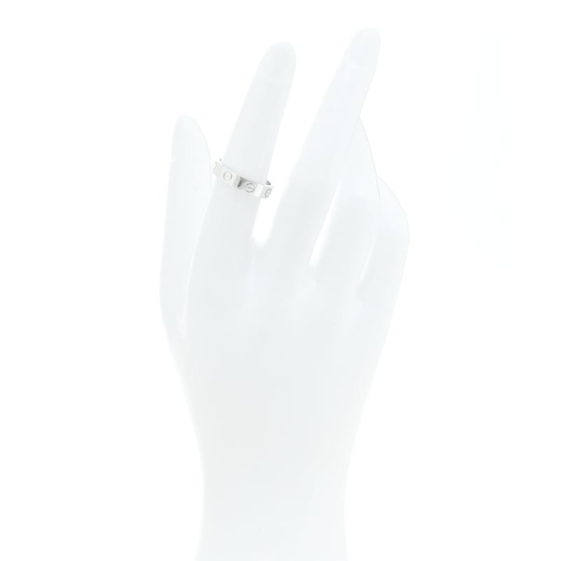 18K біле золото діамант 4mm LOVE Wedding обручка каблучка 52 6