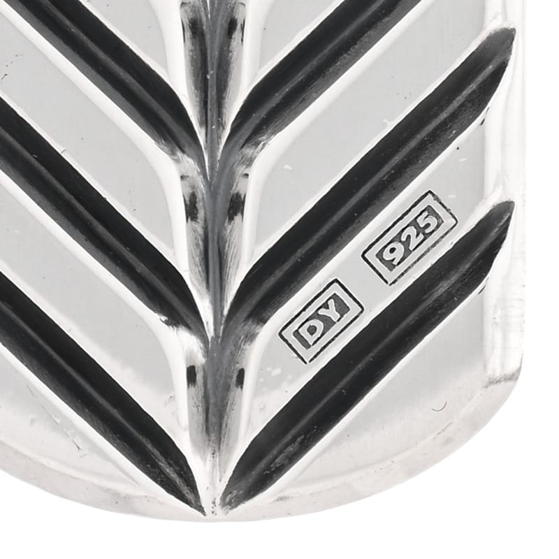 срібло 925 35mm Chevron Tag підвіска