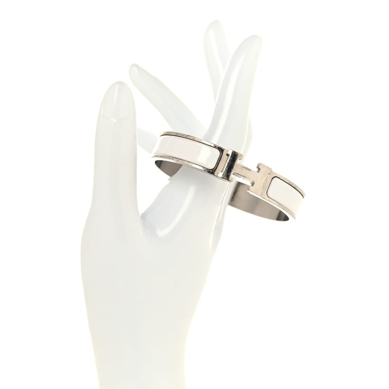 Enamel Narrow Clic Clac H браслет GM білий