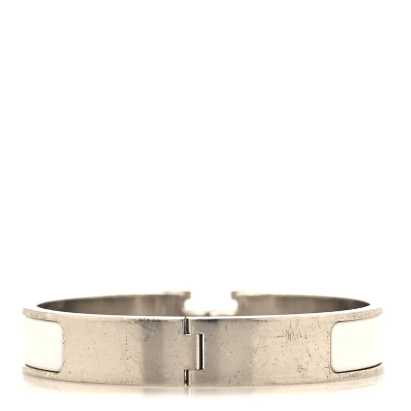 Enamel Narrow Clic Clac H браслет GM білий