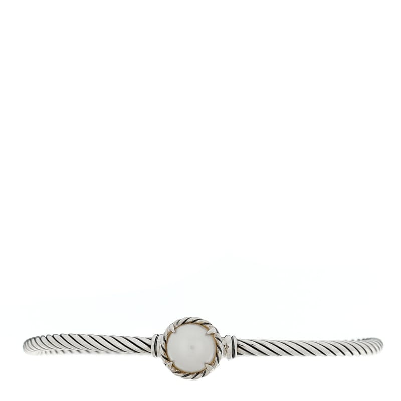 срібло 925 Cultured перлина 3mm Chatelaine браслет