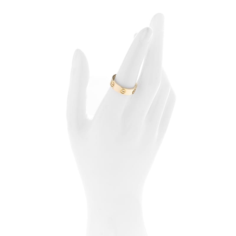 18K жовте золото 5.5mm LOVE каблучка 53 6.5
