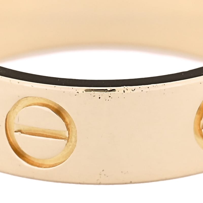 18K жовте золото 5.5mm LOVE каблучка 53 6.5