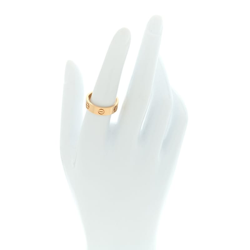 18K жовте золото 5.5mm LOVE каблучка 55 7.25
