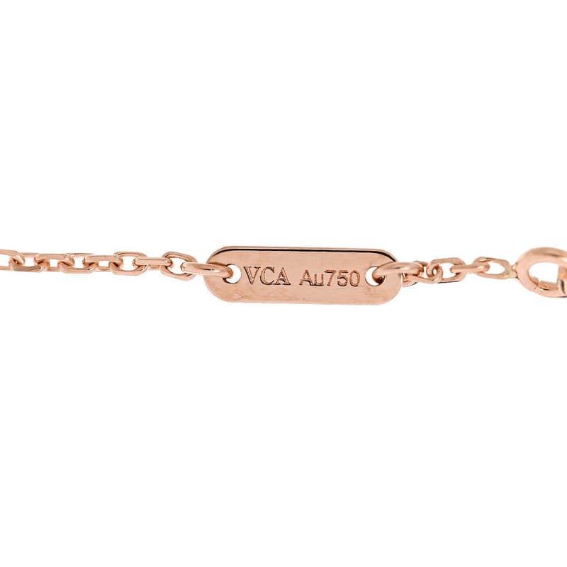 18K рожеве золото Carnelian Sweet Alhambra браслет