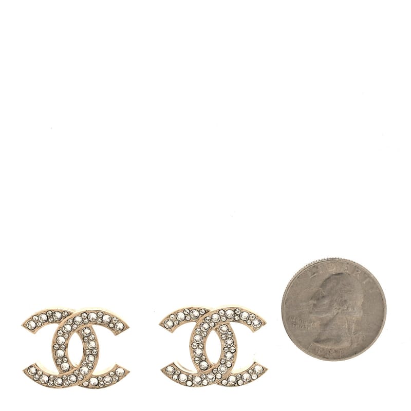Crystal CC Stud сережки золото