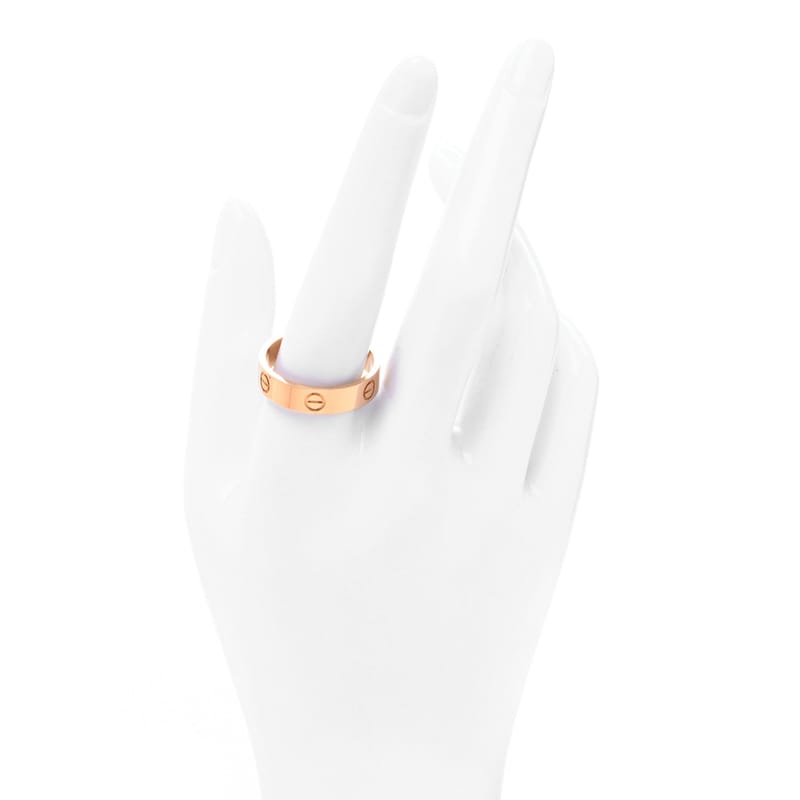 18K рожеве золото 5.5mm LOVE каблучка 64 10.75