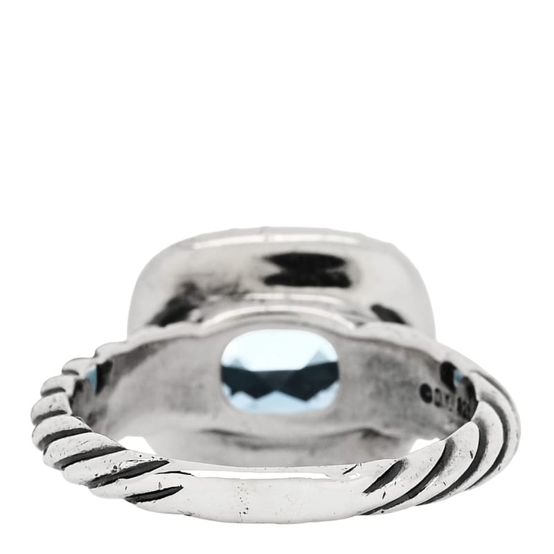 срібло 925 діамант Blue Topaz 10mm Noblesse каблучка 53 6.25