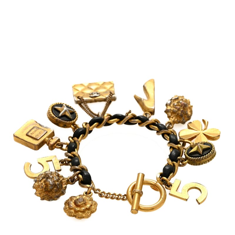 Metal Lambskin Lucky Charm браслет золото