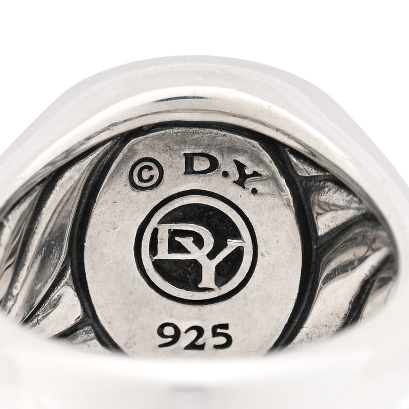 срібло 925 чорний онікс Signet каблучка 57 8