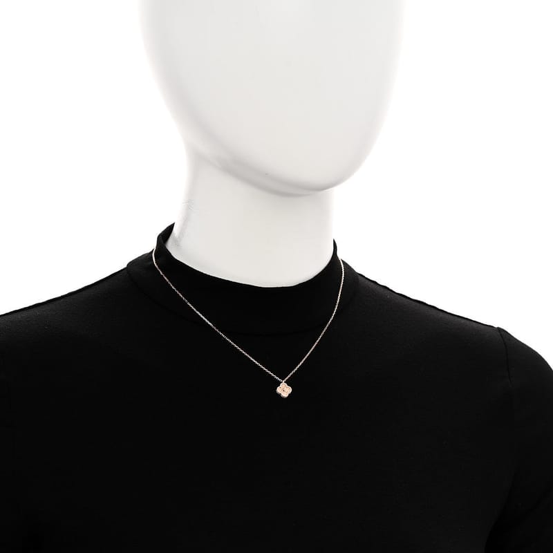 VAN CLEEF & ARPELS 18K рожеве золото Sweet Alhambra підвіска кольє