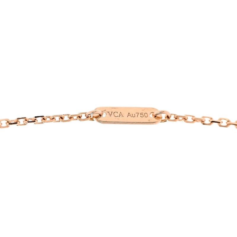 VAN CLEEF & ARPELS 18K рожеве золото Sweet Alhambra підвіска кольє