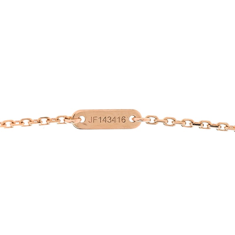 VAN CLEEF & ARPELS 18K рожеве золото Sweet Alhambra підвіска кольє