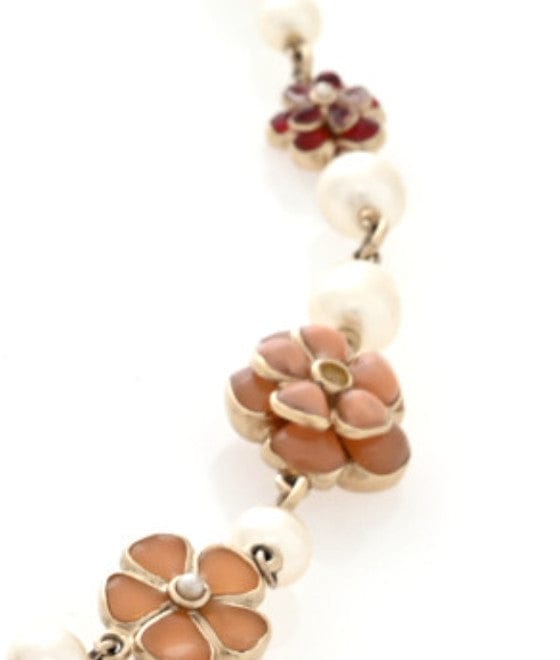 перлина Gripoix Enamel Camellia Belt золото Multicolor