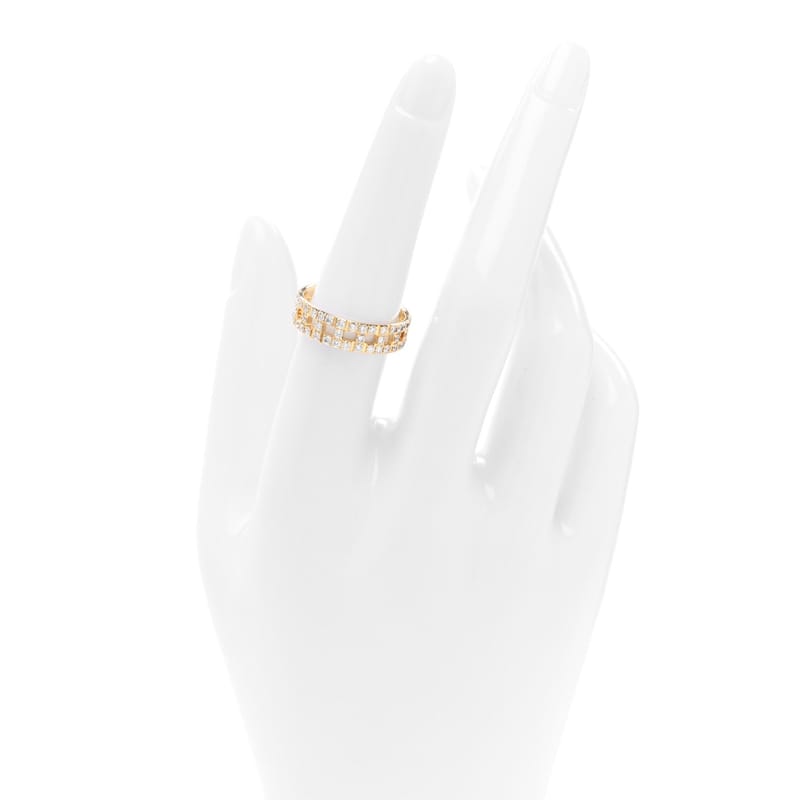 18K жовте золото діамант T True Wide каблучка 54 7