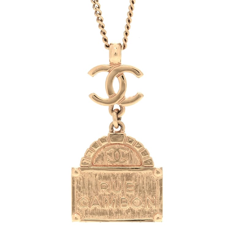 Metal CC Rue Cambon кольє золото