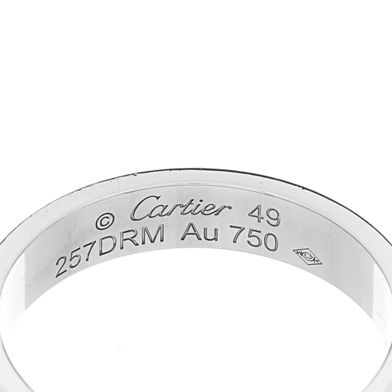 18K біле золото 3.5mm LOVE Wedding обручка каблучка 49 5