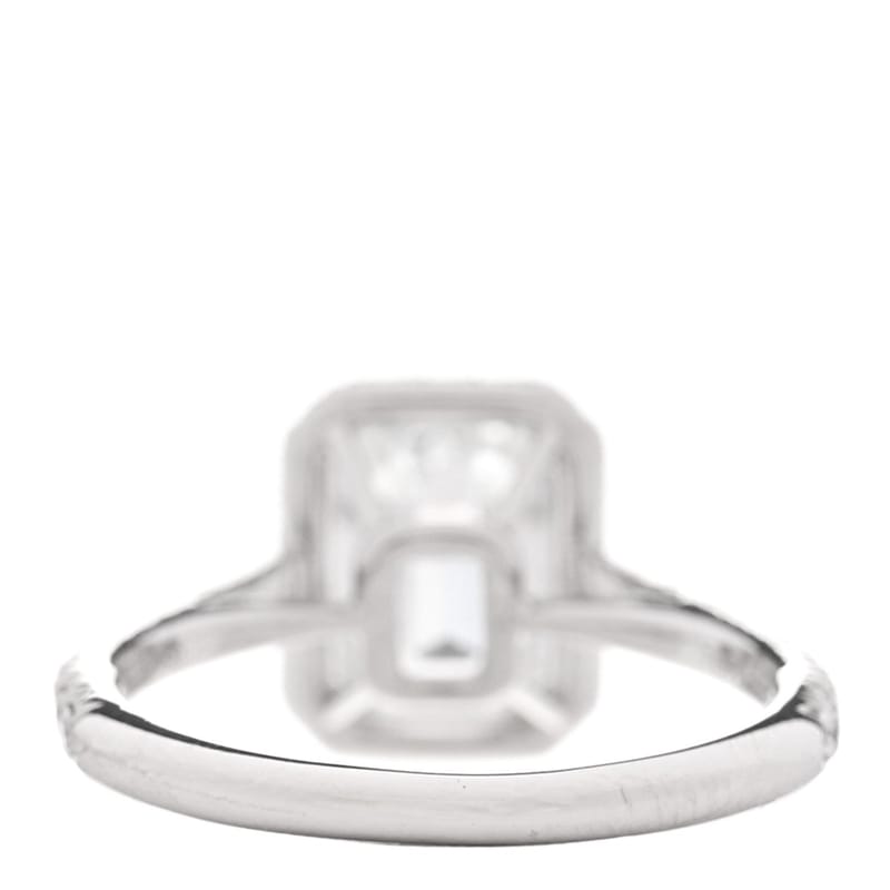 платина діамант 1.63ct Soleste смарагд Cut каблучка 47 4