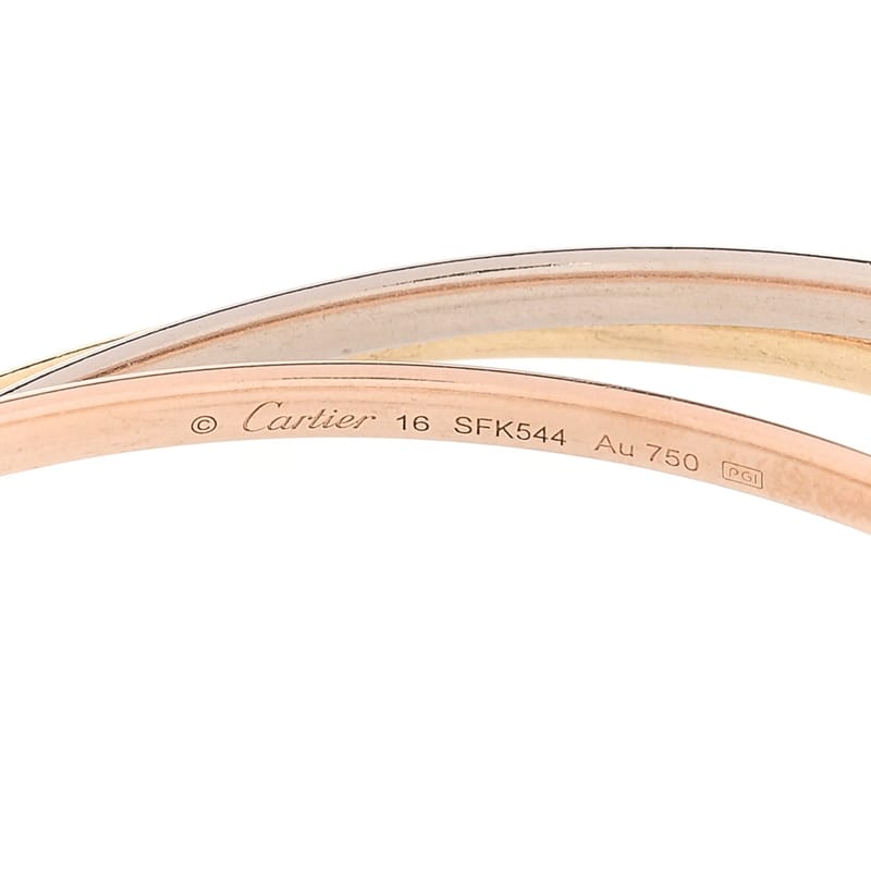 18K Pink жовтий біле золото Trinity Small браслет браслет 16