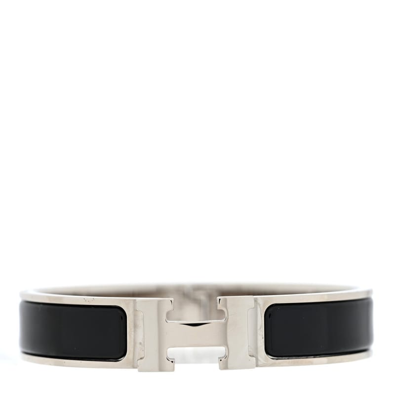 Enamel Narrow Clic Clac H браслет PM чорний