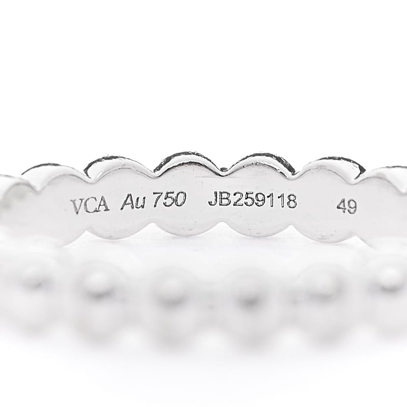 18K біле золото Medium Perlee каблучка 49 4.75