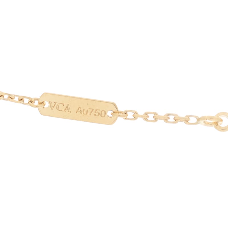 VAN CLEEF & ARPELS 18K жовте золото чорний онікс Vintage Alhambra підвіска кольє