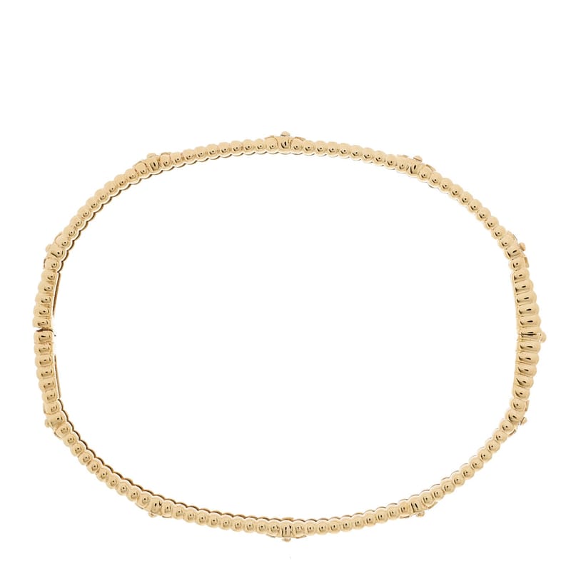 18K жовте золото діамант Perlee Sweet Clovers браслет L