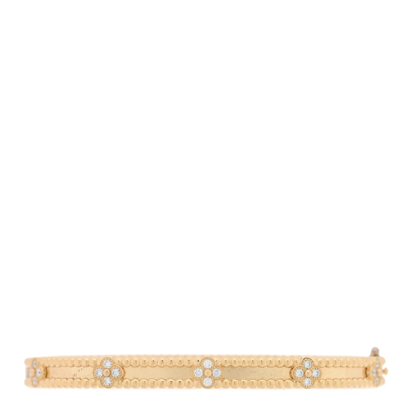 18K жовте золото діамант Perlee Sweet Clovers браслет L