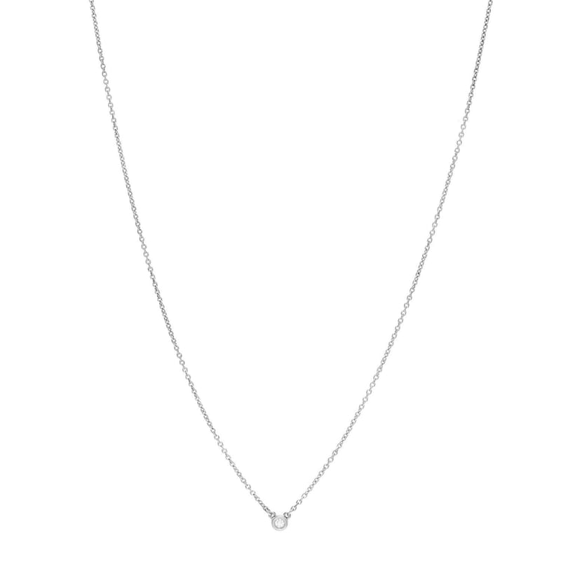 срібло 925 діамант .03ct Elsa Peretti діаманти by the Yard підвіска кольє