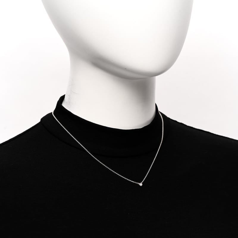 срібло 925 діамант .03ct Elsa Peretti діаманти by the Yard підвіска кольє