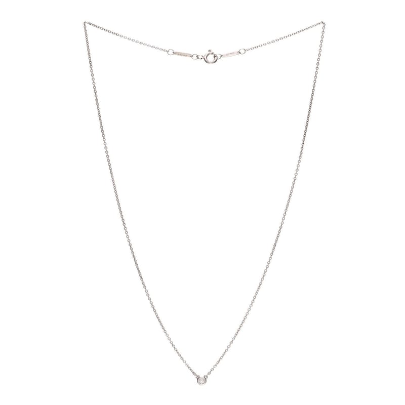 срібло 925 діамант .03ct Elsa Peretti діаманти by the Yard підвіска кольє