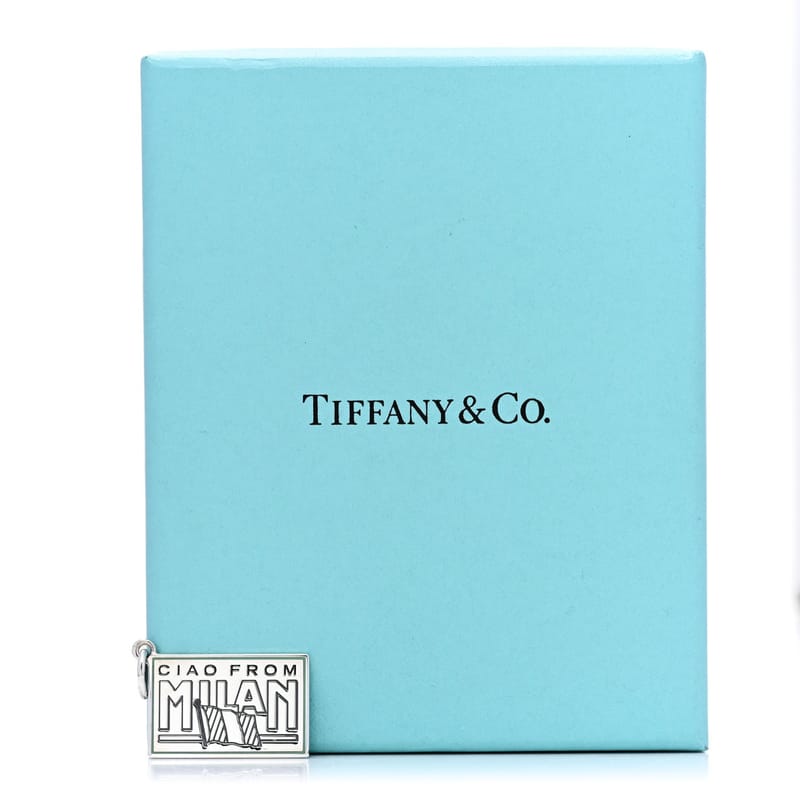 срібло 925 Enamel Milan Postcard Charm Blue