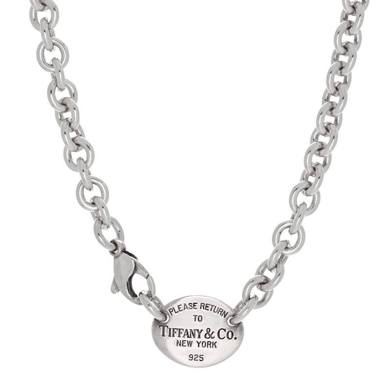 срібло 925 Return to Tiffany Oval Tag чокер кольє