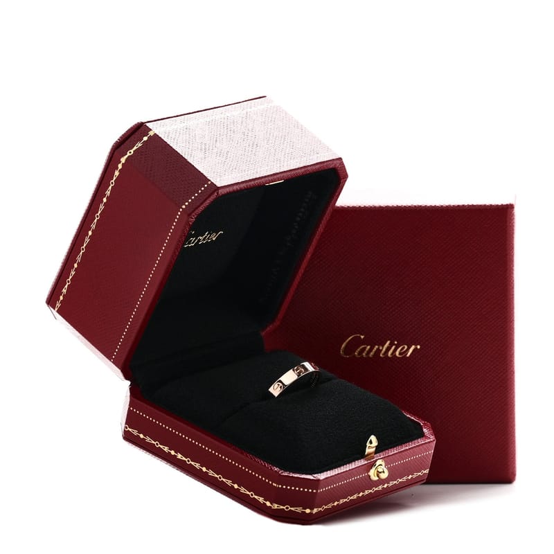 18K рожеве золото 3.5mm LOVE Wedding обручка каблучка 60 9.25