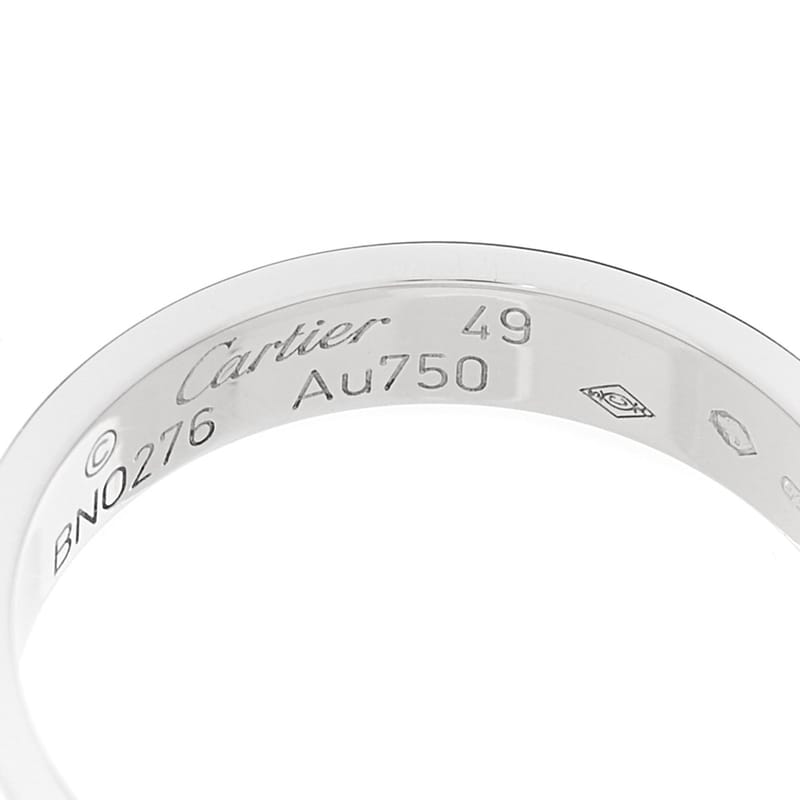 18K біле золото 3.5mm LOVE Wedding обручка каблучка 49 4.75