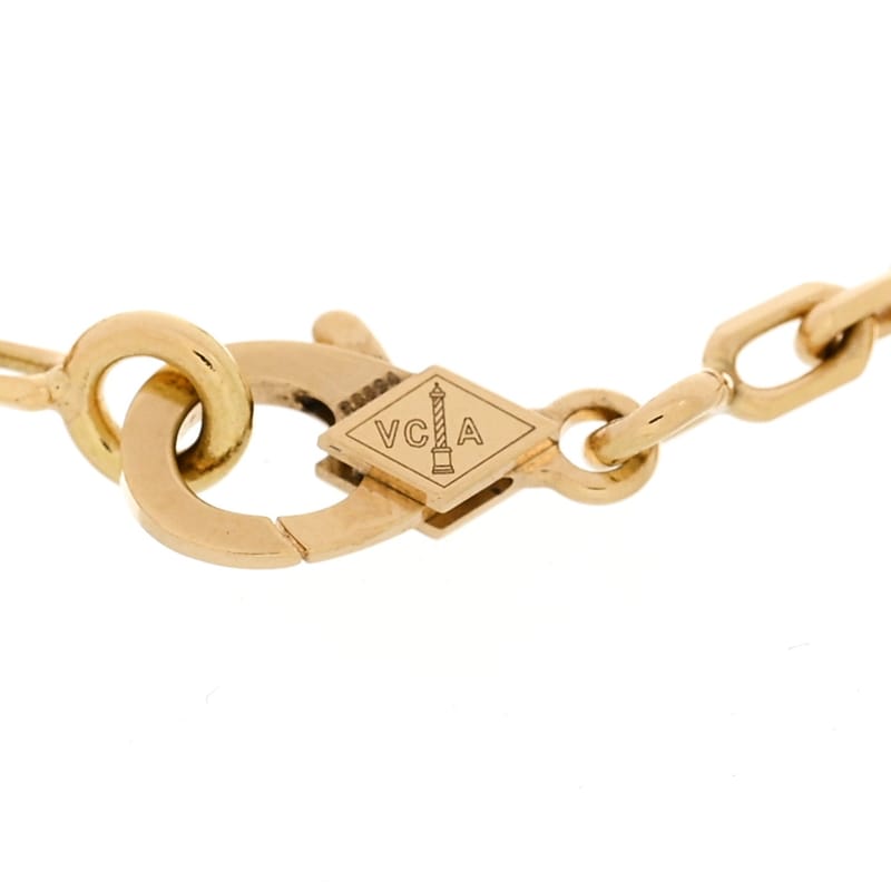 VAN CLEEF & ARPELS 18K жовте золото перламутр 5 Motifs Vintage Alhambra браслет