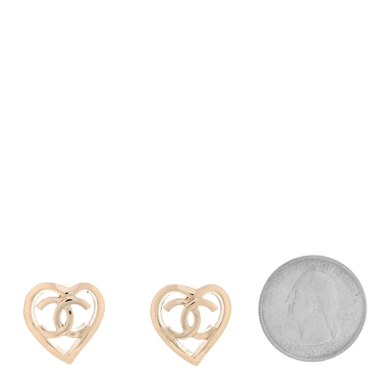 Metal CC Heart Coco In Love сережки золото
