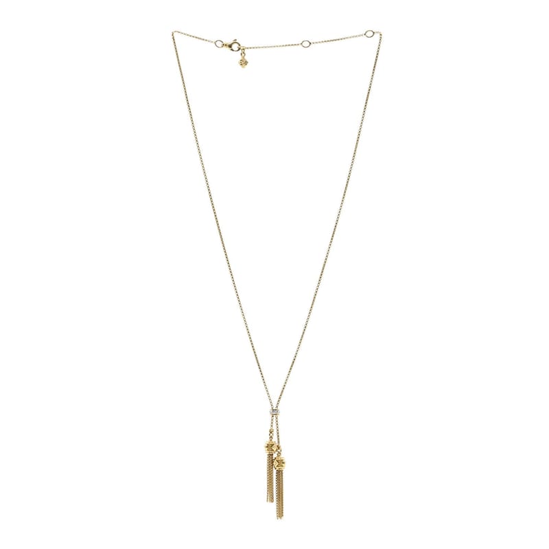18K жовте золото діамант Renaissance Tassel кольє