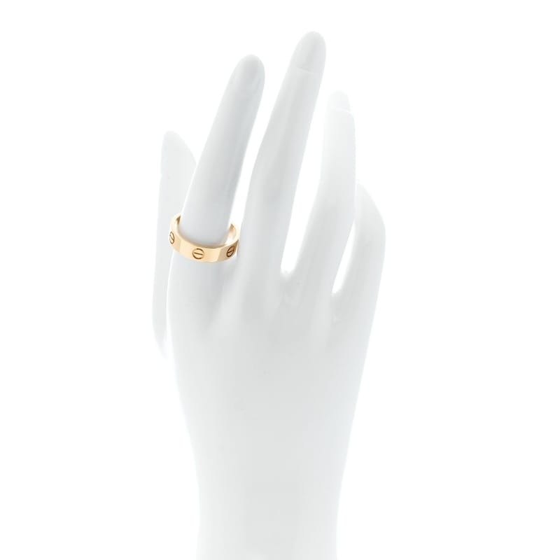 18K жовте золото 5.5mm LOVE каблучка 61 9.5