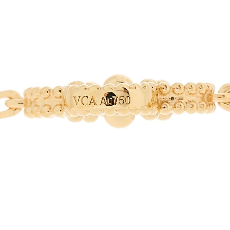 18K жовте золото 10 Motifs Guilloche Vintage Alhambra кольє