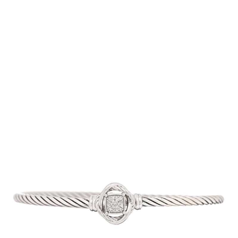 срібло 925 діамант 3mm Infinity браслет