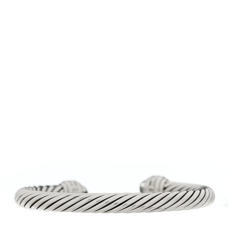 срібло 925 діамант Prasiolite 7mm Cable Classics браслет