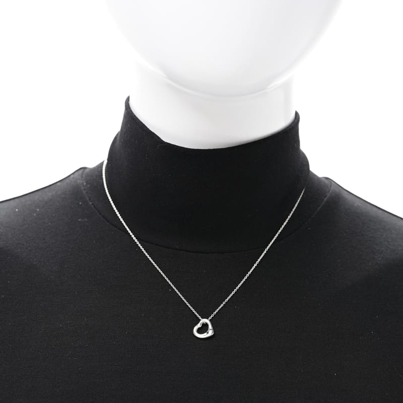 срібло 925 Elsa Peretti 11mm Open Heart підвіска кольє